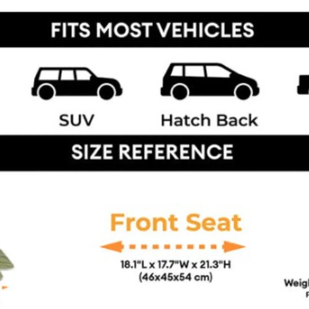 NIB Funny Fuzzy Soft Waterproof Scratchproof Front Seat Cover for Pets